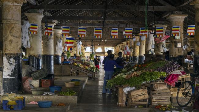 A vegetable market with less stalls than normal in Galle, Sri Lanka, in late June. The country is in economic crisis after it became the first Asian country to default on its foreign debt in more than two decades. Picture: Buddhika Weerasinghe/Bloomberg