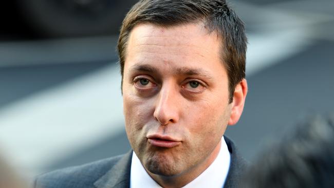 Victorian Opposition Leader Matthew Guy was involved in the infamous ‘lobster with a mobster’ dinner. Picture: Joe Castro.