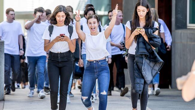 Melbourne’s 2019 school captains are excited and optimistic for the future. Picture: Tim Carrafa