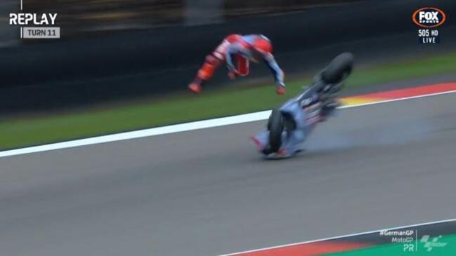 Marquez sent FLYING in wild & ugly crash