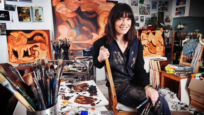 Kirsty Budge in her Abbotsford studio. Picture Rebecca Michael.