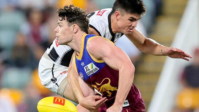 Lachie Neale was a dominant force for the Lions from quarter time onwards. Picture: AFL Photos via Getty Images