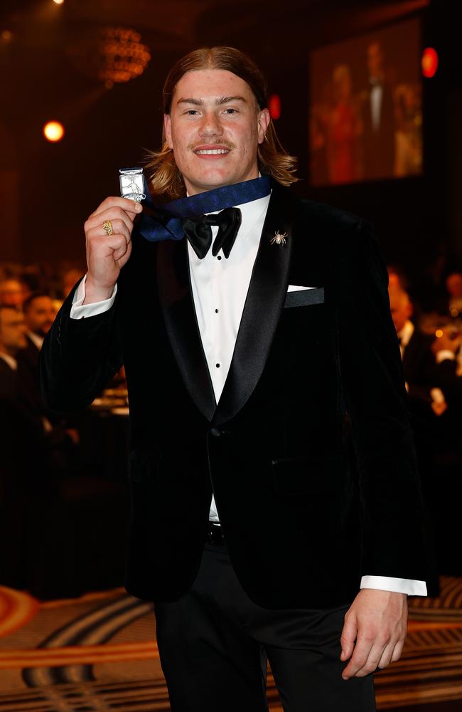 Harley Reid of the Eagles wins the NAB AFL Goal of the Year. Picture: Michael Willson/AFL Photos via Getty Images.