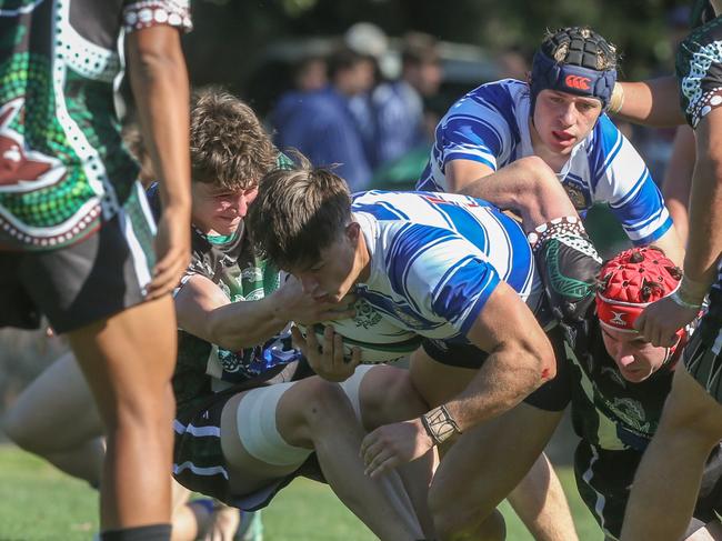 GPS First XV rugby between Nudgee College and BBC. Photos by Stephen Archer