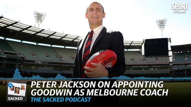 SACKED: Peter Jackson on appointing Simon Goodwin as Melbourne coach