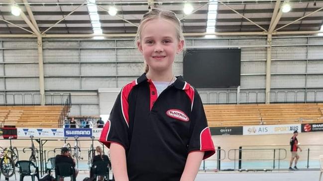 Violet Bartlett is a young star on the rise for Blackburn Cycling Club. Picture: Blackburn Cycling Club.