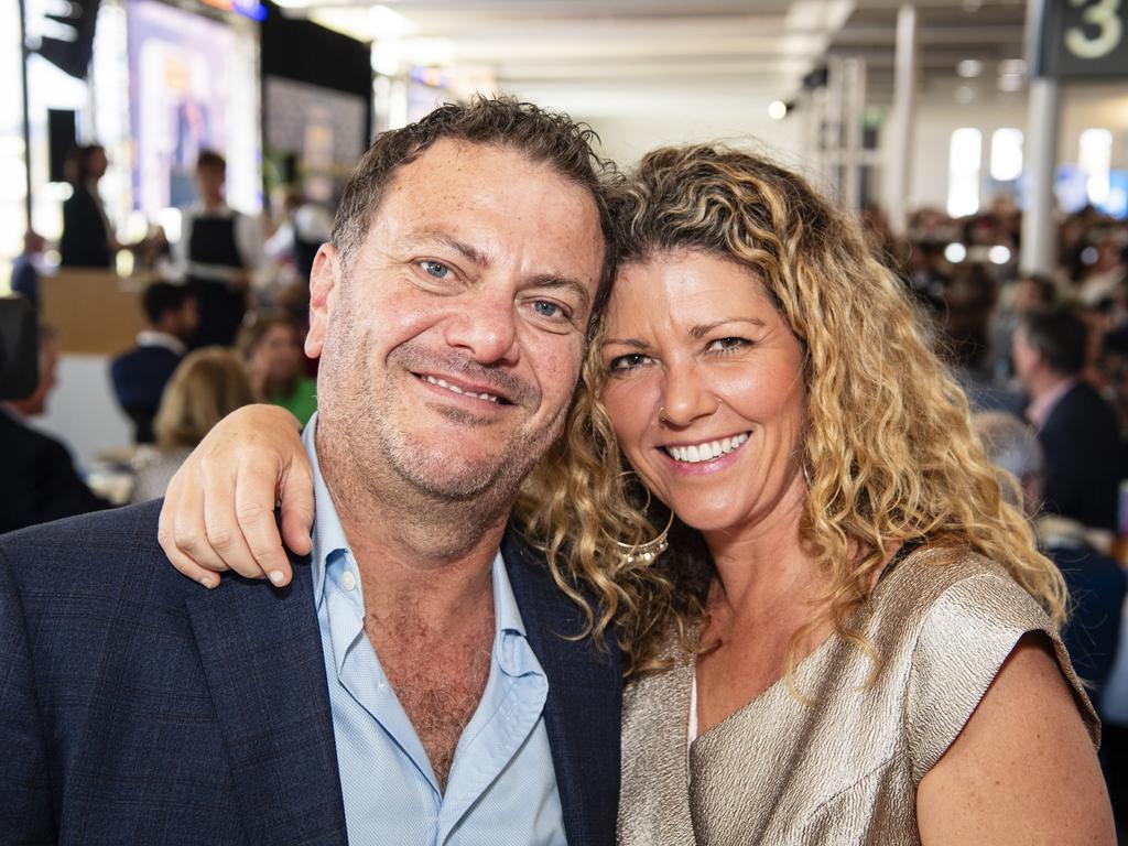 Ben Shipley and Melissa Fraser at It's A Bloke Thing 2023 at Wellcamp Airport, Friday, August 18, 2023. Picture: Kevin Farmer