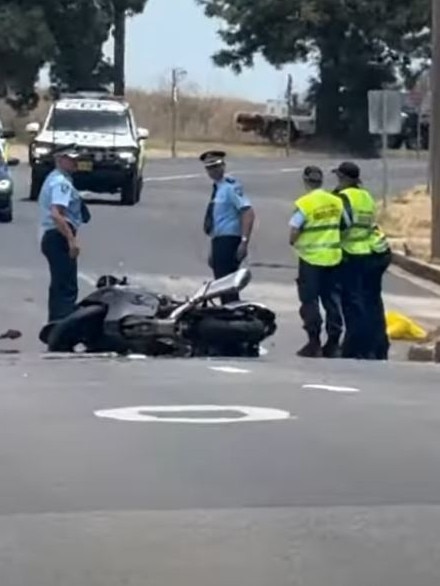 The fatal scene near Gunnedah. Picture: 7News