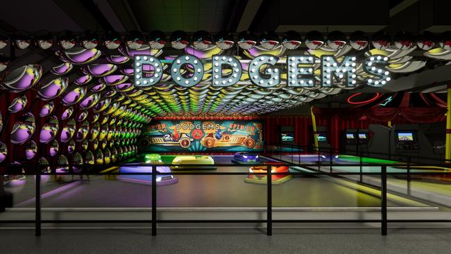 Dodgem cars will be a feature of the Social Quarter.