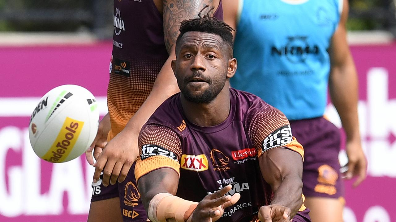 Brisbane Broncos player James Segeyaro is off contract