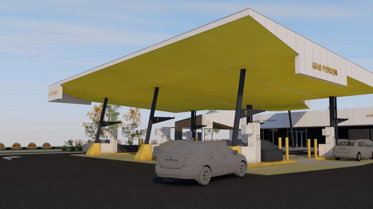 Plans for the service station for the Whitsunday Paradise estate in Bowen. Picture: Supplied