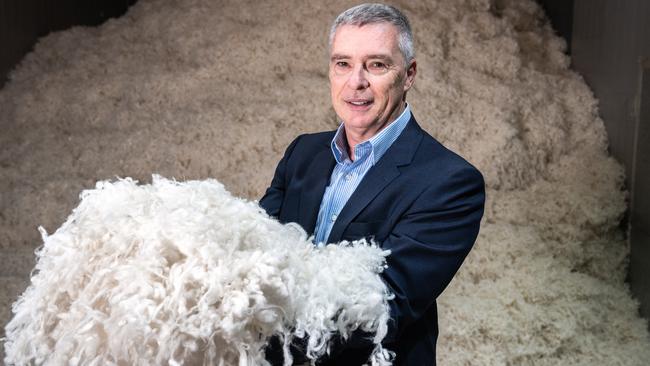 Michell Wool executive director David Michell at the company's factory and wool store in Salisbury.