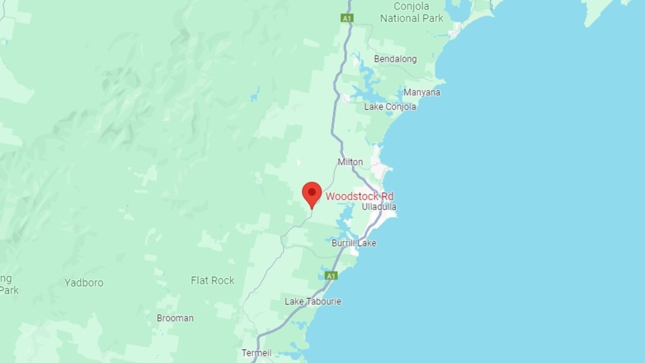 A teenage boy has died following a crash at the intersection of Woodstock Rd and Kyeena Dr in Woodstock on the NSW south coast. Picture: Google Maps