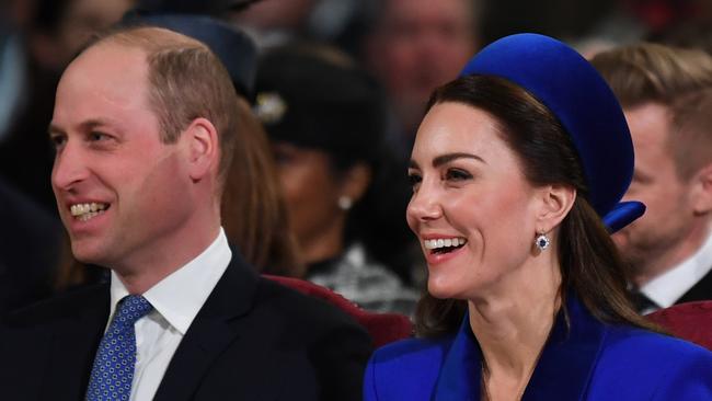 All smiles in the abbey this time around. Picture: Daniel Leal-WPA Pool/Getty