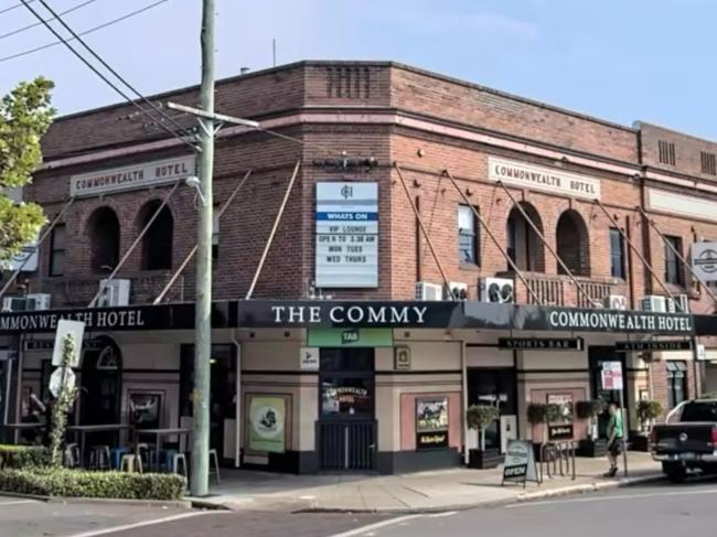 The Commonwealth Hotel was targeted by armed robbers during a violent pre-dawn hold up on February 28, 2024. Picture: Google Maps.