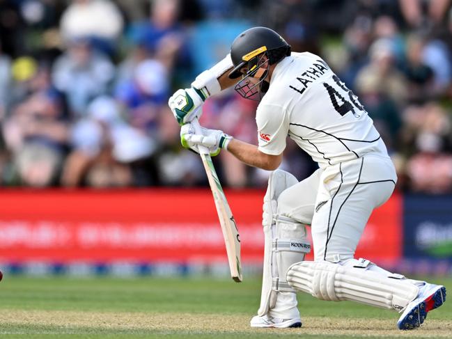 Tom Latham has played a patient hand atop the order. Picture: Getty Images