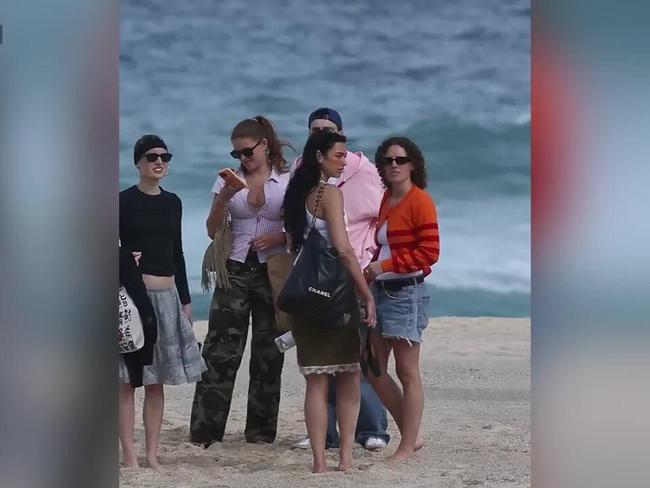 Dua Lipa spotted at Tamarama Beach in NSW