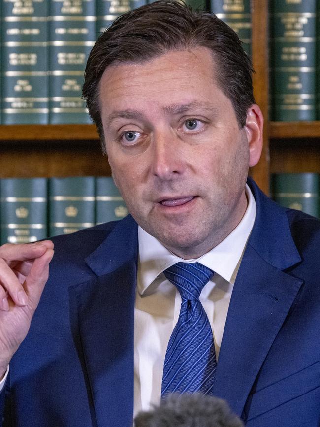 Opposition Leader Matthew Guy. Picture: David Geraghty