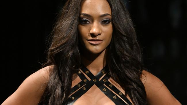 NEW YORK, NEW YORK - SEPTEMBER 11: A model walks the runway for Black Tape Project At New York Fashion Week Powered By Art Hearts Fashion September 2022 at The Angel Orensanz Foundation on September 11, 2022 in New York City. (Photo by Arun Nevader/Getty Images)