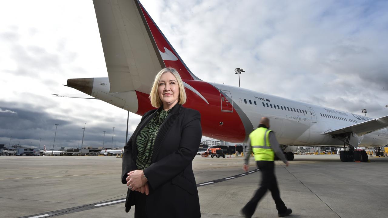 Melbourne Airport CEO Lorie Argus. Picture: NCA NewsWire / Nicki Connolly