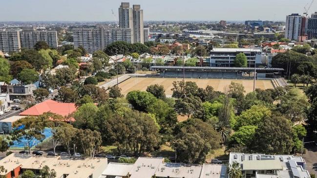 A potential view of Redfern Oval from the redevelopment on the site.