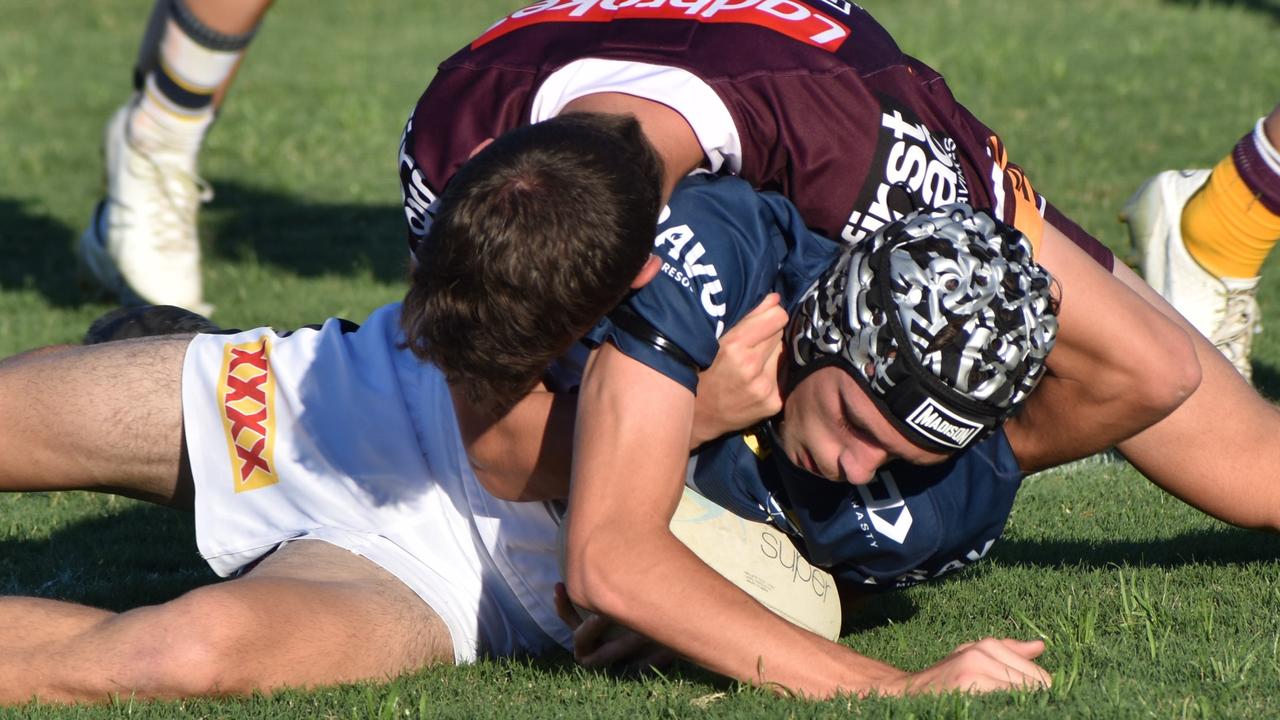 North Queensland Cowboys, Brisbane Broncos under-16 teams face off at Rockhampton's Browne Park on October 2, 2021.