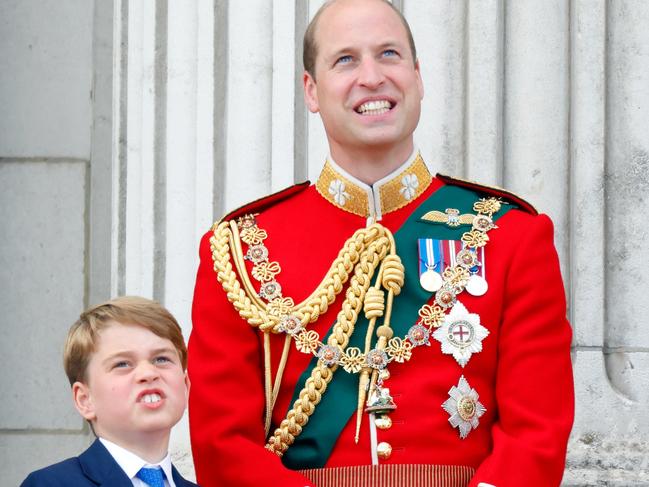 Two future monarchs – Prince William with his on Prince George. Picture: Max Mumby/Indigo/Getty Images