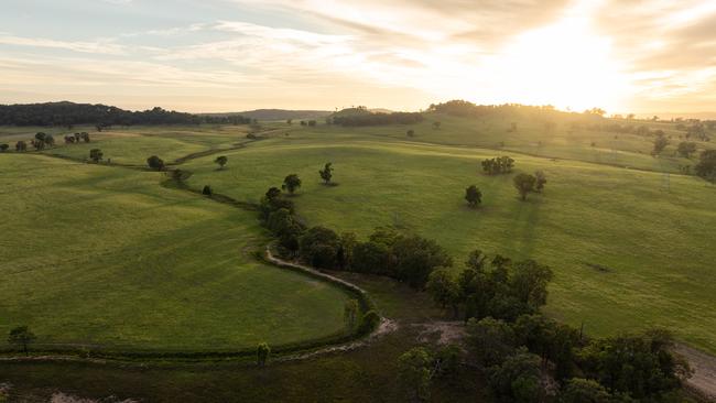 Rolling farmland near the Stubbo solar project about 10 kilometres north of the historic NSW town of Gulgong. Picture: Max Mason-Hubers