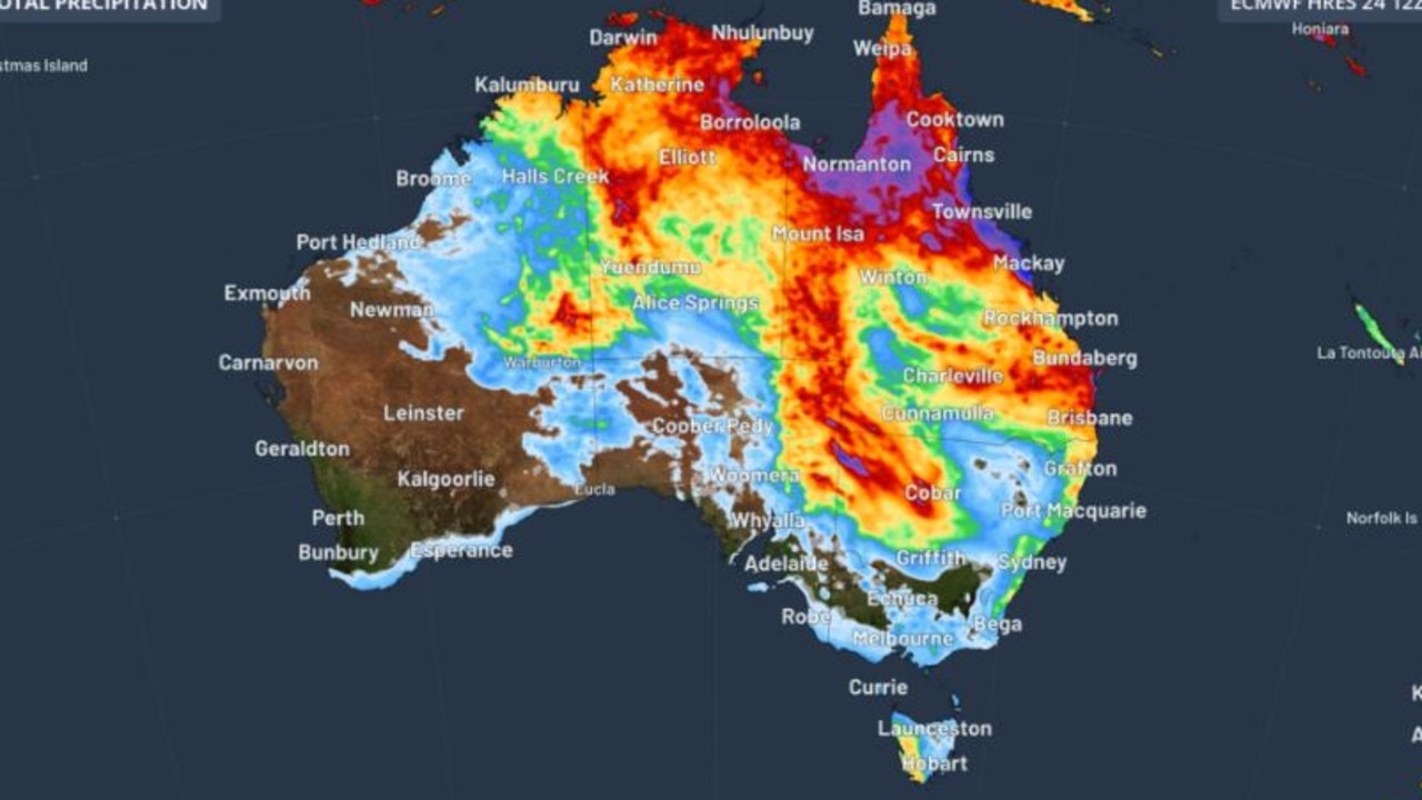 Weather forecast: Rain expected to hit large parts of Australia on