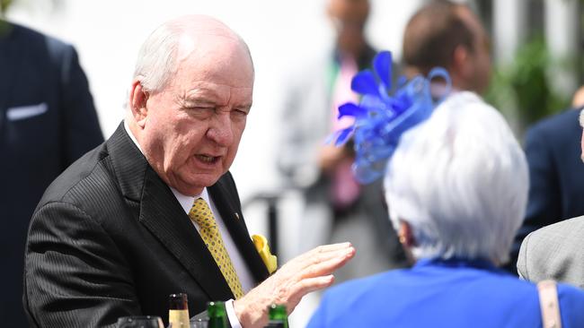 Jones was struck down by back spasms while attending the Melbourne Cup Carnival.