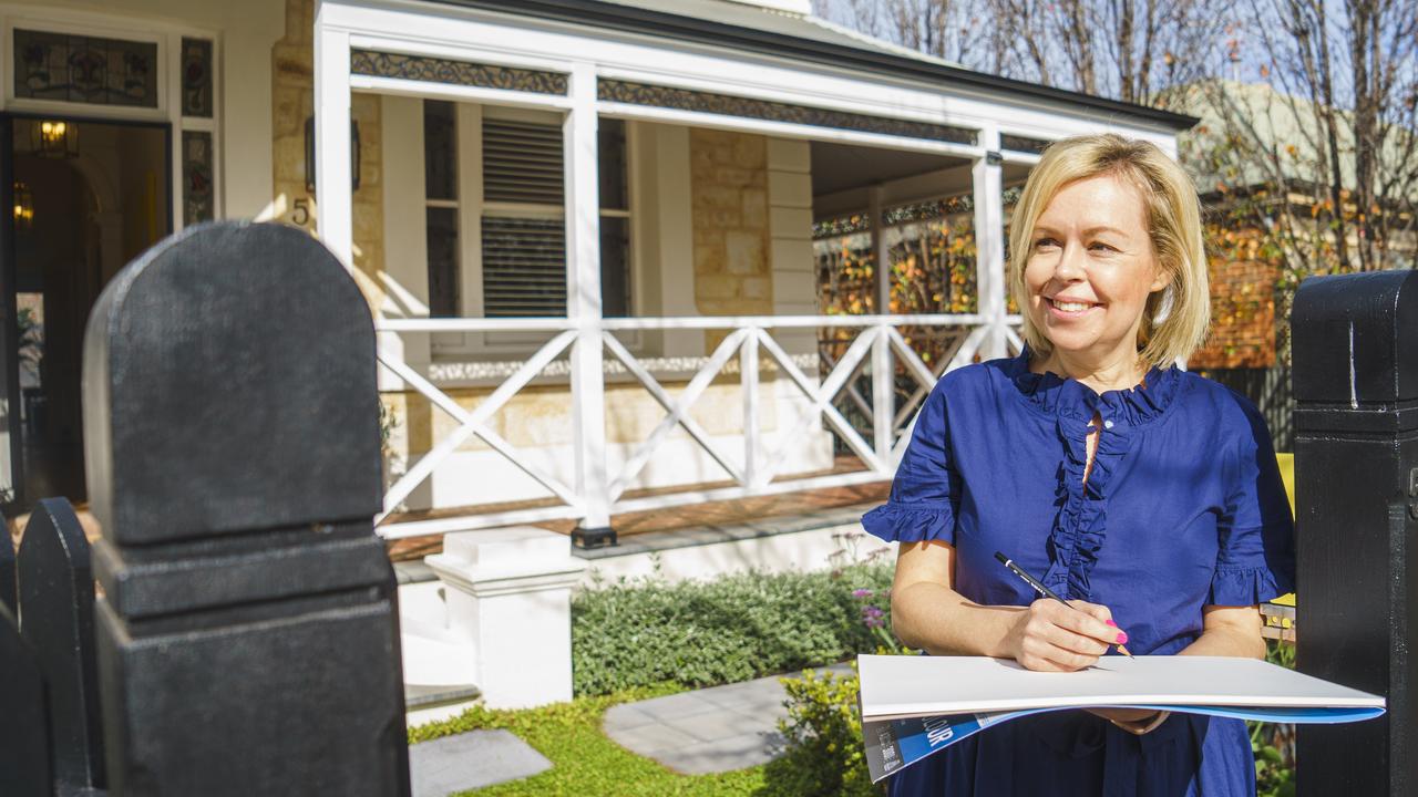 Illustrator Jo Mitchell at her renovated Adelaide home. Picture: Nick Clayton.