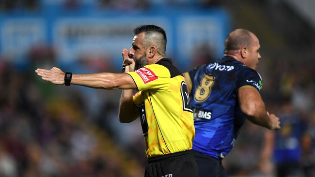 With 355 games under his belt, Gavin Badger is the third most capped referee in NRL history. Picture: NRL Photos.