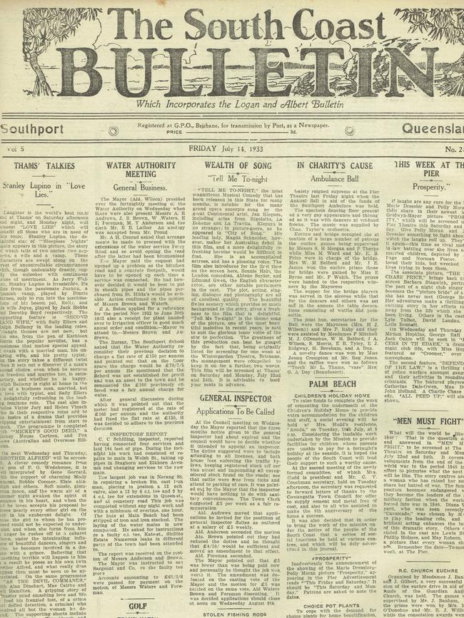 The South Coast Bulletin, July 14, 1933