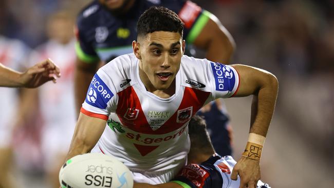 Tyrell Sloan in action for the Dragons. Picture: Getty Images