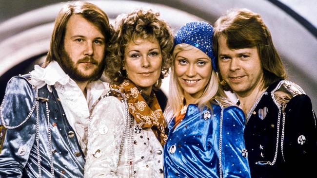 ABBA in 1974, the year before Molly Meldrum featured them on Countdown.