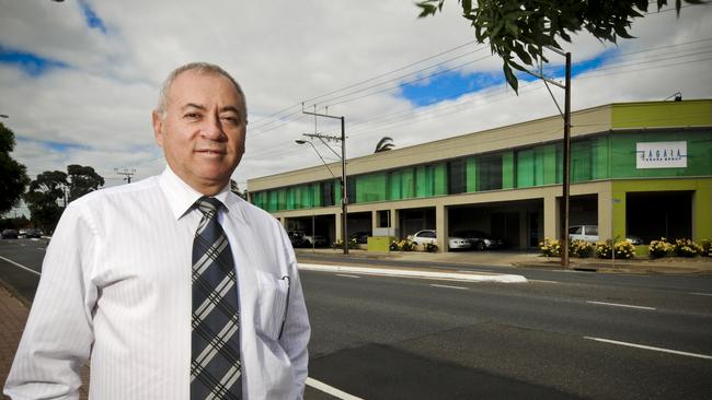 John Kassara outside his former Eastern suburbs headquarters. Picture: Noelle Bobrige