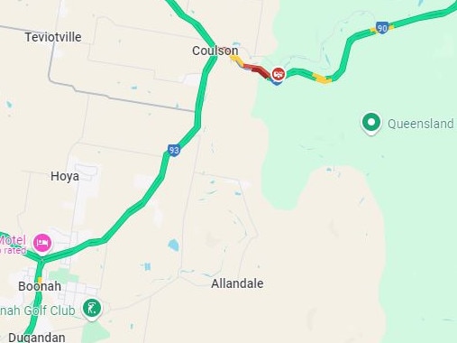 The incident occurred at the intersection of Beaudesert Boonah Rd and Lilybrook Rd.