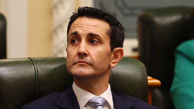 BRISBANE, AUSTRALIA - NewsWire Photos APRIL 16, 2024: Queensland opposition leader David Crisafulli during parliament sitting in Brisbane. Picture: NCA NewsWire/Tertius Pickard