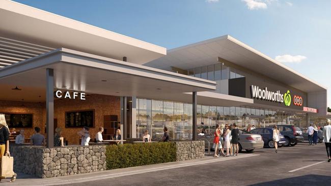 Artist impression of a Woolworths outlet proposed for the corner of the Captain Cook Hwy and Trinity Beach Rd. PICTURE: SUPPLIED