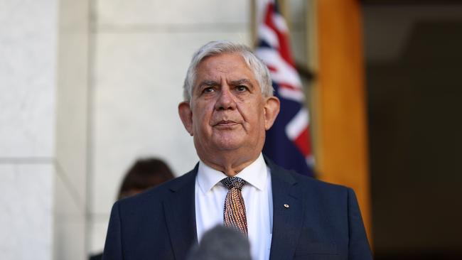 Indigenous Australians minsiter Ken Wyatt during a press conference in Parliament House in Canberra. Picture: NCA NewsWire / Gary Ramage