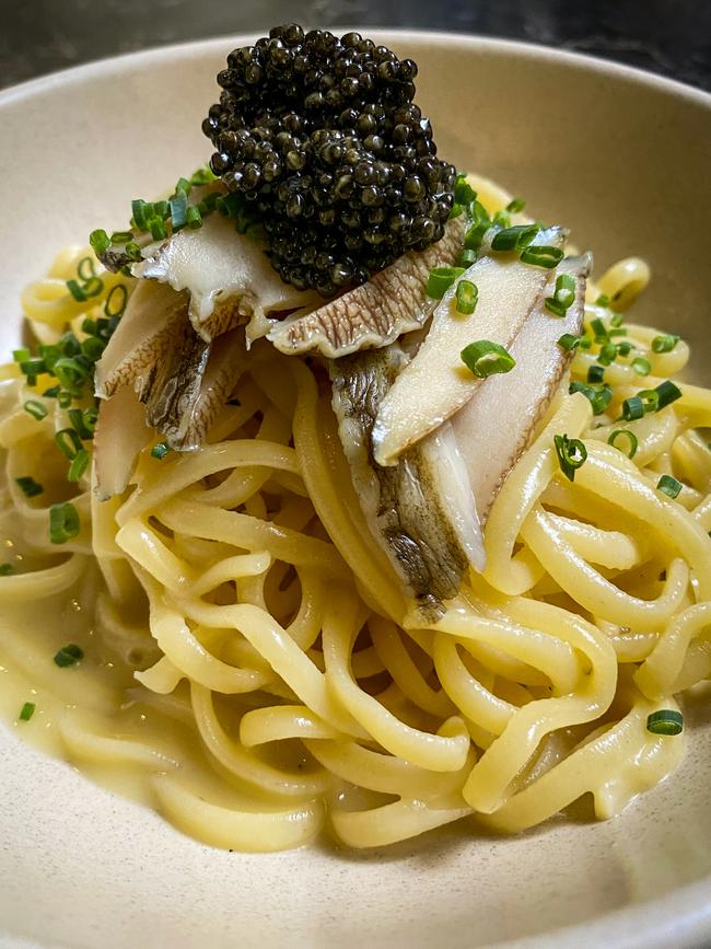 Big Sam Young's abalone pasta. Picture: Supplied