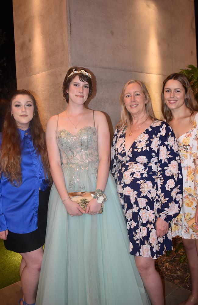 Michaela, Maddison, Lilly and Jamie at the 2022 Chancellor State College formal.