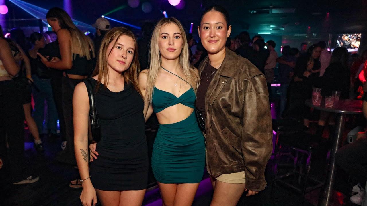 Bree Neal, Emily Mathews, Mikaella Mazzoni at Cocktails. Picture: Kitt O’Halloran