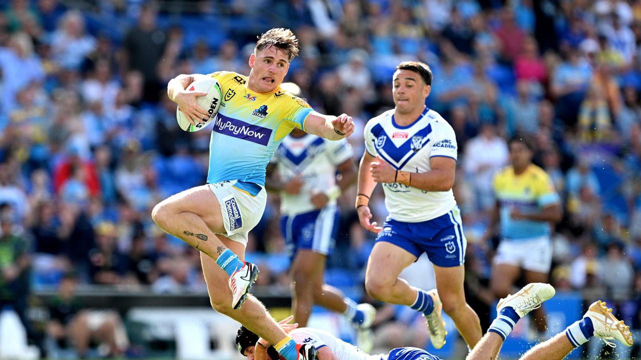 AJ Brimson’s move to the centres could be bad news for rival teams. Picture: Bradley Kanaris/Getty Images