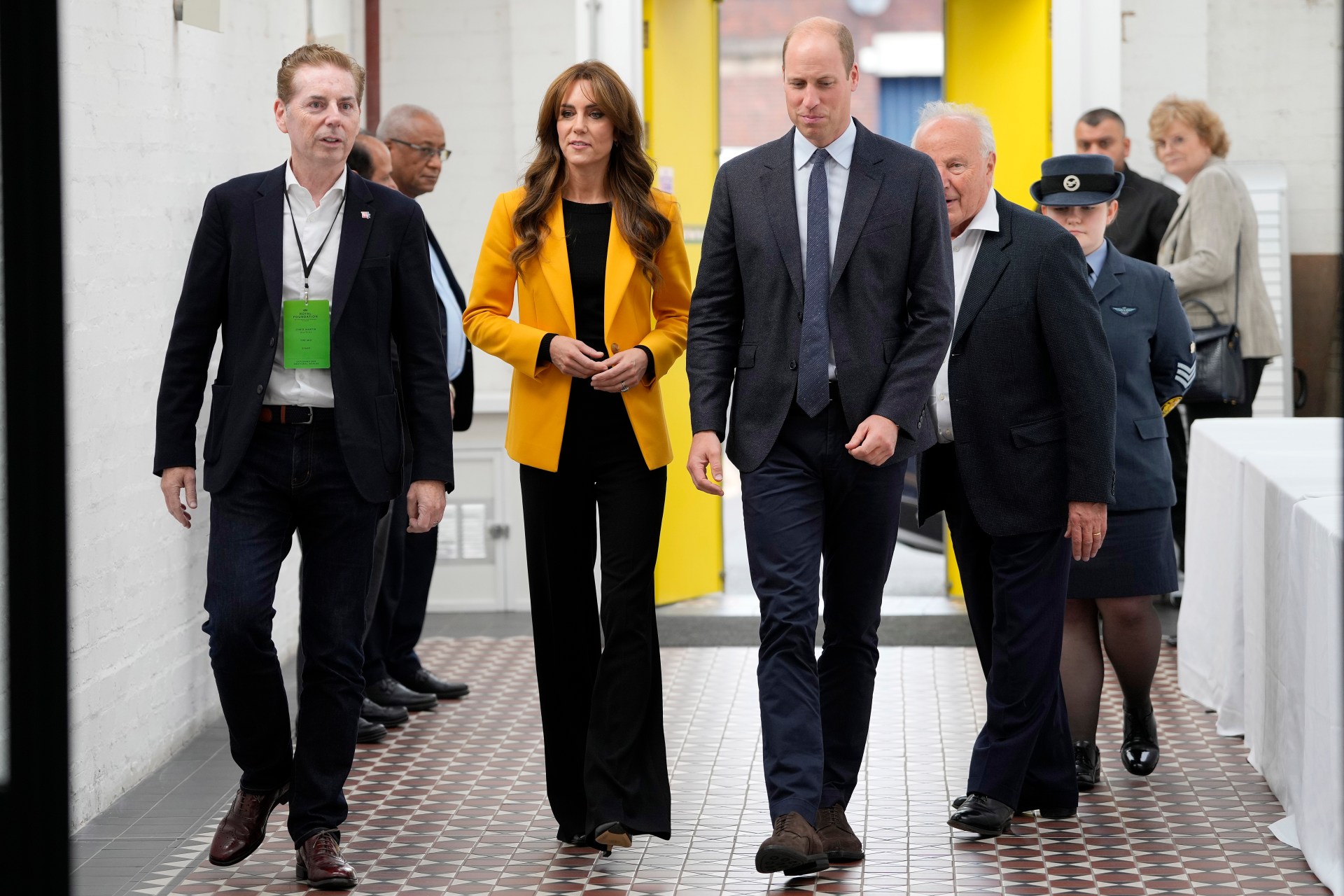 <h2><b>Kate Middleton&rsquo;s yellow blazer, October 2023<br></b></h2><p>While the Duchess has a veritable rainbow at her disposal in terms of outfit options, yellow is not a colour she turns to very often. However, for a visit to Birmingham in October 2023, yellow was the most important colour of the day. The visit was part of the Prince and Princess hosting a forum in the city for young people on World Mental Health Day. Yellow, is traditionally a colour that triggers happiness and has been used to commemorate mental health days around the world. An important message of solidarity to mental health by the Duchess.</p>