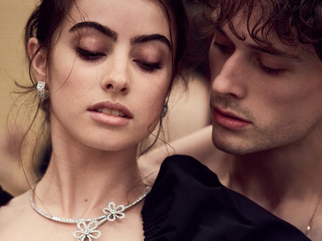 Callum Linnane and fellow dancer Lilla Harvey. Picture: Justin Ridler