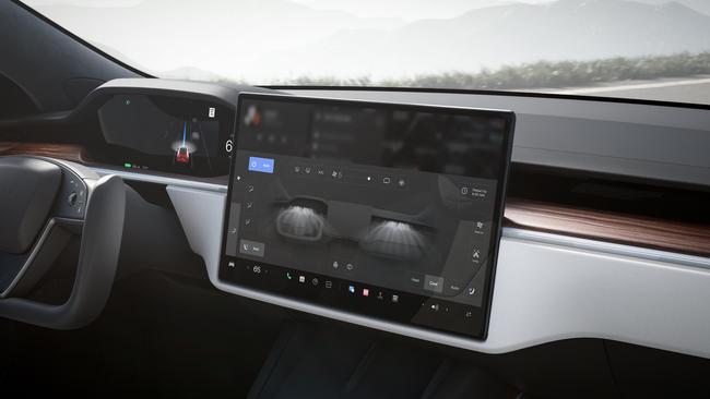 The screen in the Model S