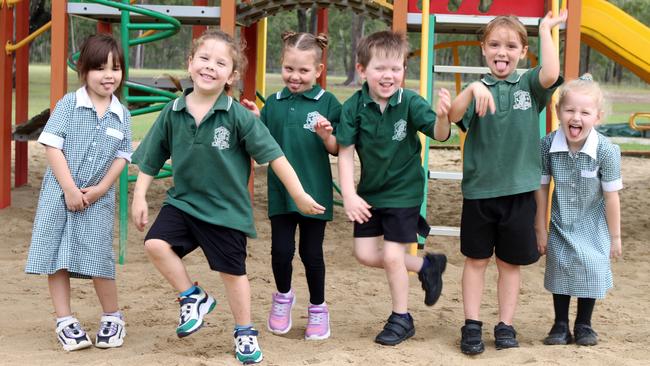 My First Year 2022: Coominya State School Prep Class (Left to Right: Kylie, Ezekiel, Onika, Ardan, Skylah, Alexandra.)