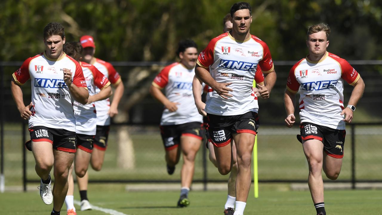 The Dolphins’ first training session. Picture: NRL Photos