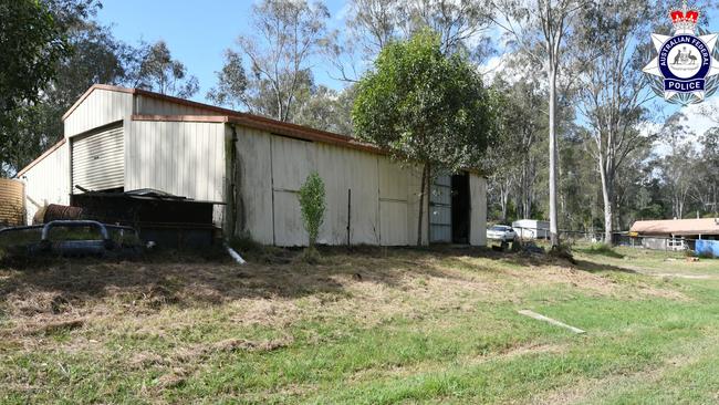 The shed where the shipment was accessed. Pic: Supplied.